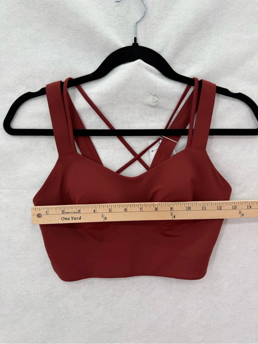 NWT Lululemon Like A Cloud Longline Bra *D/DD Cup (Cranberry Charm) Size 6